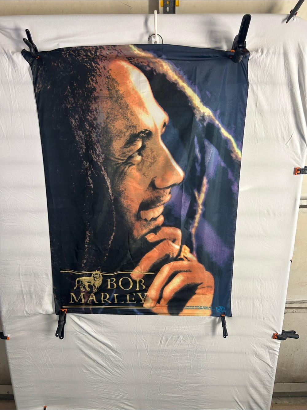 Bob Marley Portrait Tapestry in Black and Brown